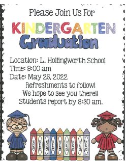 Picture of Kindergarten Graduation.